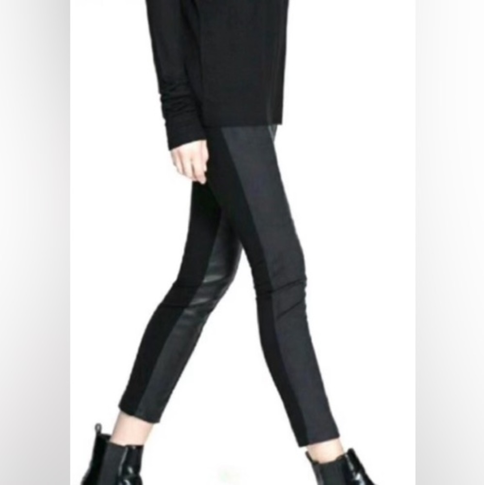 Zara Faux Leather Leggings